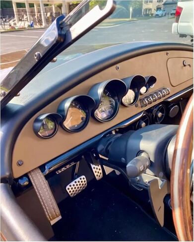 Replacement for Vanderhall Carmel Gauge Covers - Slide On - No Adhesive Needed - Black in Kuwait