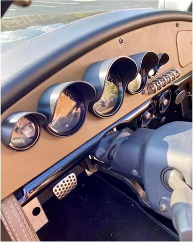Replacement for Vanderhall Carmel Gauge Covers - Slide On - No Adhesive Needed - Black in Kuwait