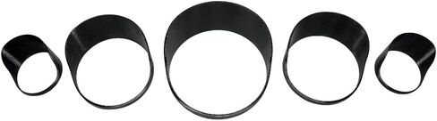 Gauge Covers for Vanderhall Carmel - Black, Slide-On Replacement Set, No Adhesive Required in Kuwait