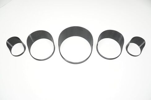 Gauge Covers for Vanderhall Carmel - Black, Slide-On Replacement Set, No Adhesive Required in Kuwait