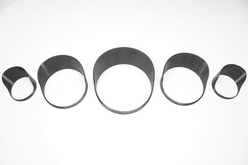 Gauge Covers for Vanderhall Carmel - Black, Slide-On Replacement Set, No Adhesive Required in Kuwait
