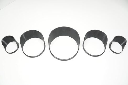 Gauge Covers for Vanderhall Carmel - Black, Slide-On Replacement Set, No Adhesive Required in Kuwait
