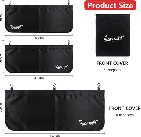 3Pcs Extra Thick 3-Layer Magnetic Fender Covers for Mechanics 43 x 17 Inch Microfiber Fender Cover Mats Protect Car from Scratches and Dust in Repair Universal Fit for Car, Suvs and Truck in Saudi Arabia