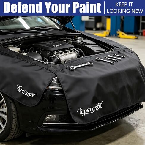 3Pcs Extra Thick 3-Layer Magnetic Fender Covers for Mechanics 43 x 17 Inch Microfiber Fender Cover Mats Protect Car from Scratches and Dust in Repair Universal Fit for Car, Suvs and Truck in Saudi Arabia