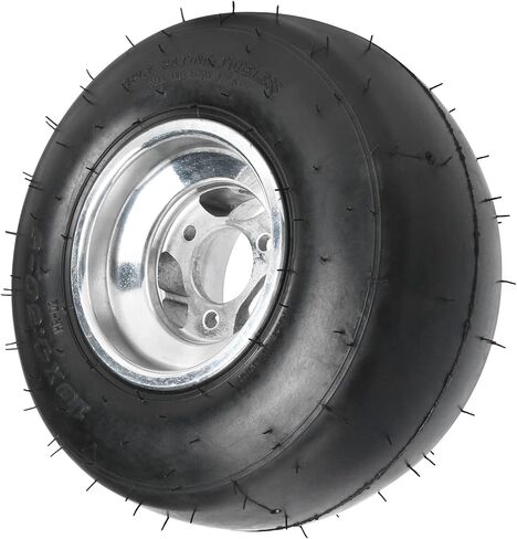 مجموعة من 4 إطارات وإطارات Slick Go Kart بدون أنابيب مقاس 10x4.50-5 أمامية و11x7.10-5 خلفية، و3 عجلات مسمارية بنمط مسمار 48 مم، وعجلات سباق Gokart لمركبة ATV Quad Drift Trike Buggy Minibike in Kuwait