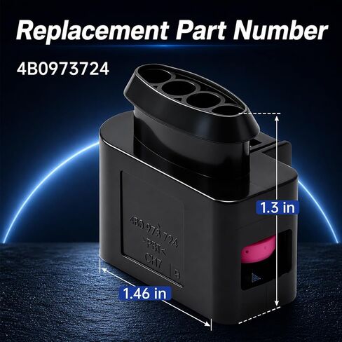 FUSCH 4 قطع طقم إصلاح موصل ملف الإشعال متوافق مع VW Passat Tiguan Beetle Golf Jetta & Audi A3 A4 A5 A6 Q7 TT R8، قابس السرج، استبدال 4B0973724، 4B0-973-724 in Kuwait
