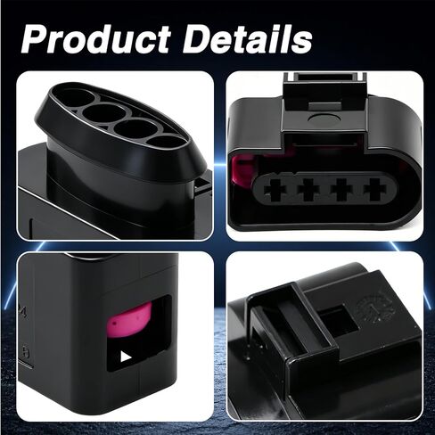 FUSCH 4 قطع طقم إصلاح موصل ملف الإشعال متوافق مع VW Passat Tiguan Beetle Golf Jetta & Audi A3 A4 A5 A6 Q7 TT R8، قابس السرج، استبدال 4B0973724، 4B0-973-724 in Kuwait