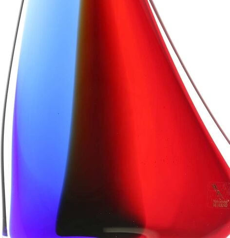 GlassOfVenice Murano Glass Large Sailboat - Red Blue Amber in Kuwait
