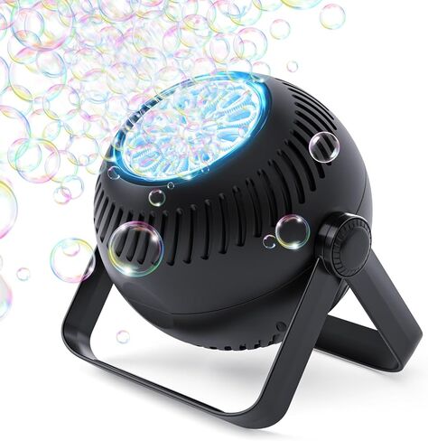 2026 Bubble Machine, 20000+ Bubbles Rechargeable Bubble Maker, Automatic Bubble Blower with Lights & 360° Adjustable Angle, Outdoor Bubble Toys Gifts for Kids, Birthday Parties, Backyard, Wedding in Saudi Arabia