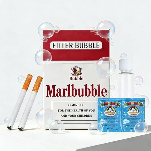 Bubble Stress Relief Toy Mini Bubble Blower Bubble Sticks Relaxation Birthday Christmas Party Gift for Men Women (Bubble Water with Empty Bottle) in Kuwait