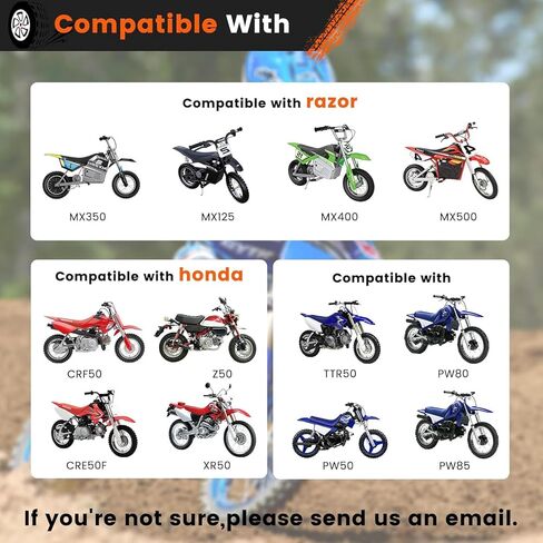 عجلات تدريب الدراجة الترابية متوافقة مع ماكينة الحلاقة MX125 MX350 MX400 MX500، PW50، هوندا XR50 CRF50 Z50 Z50R، ياماها TTR50،50cc 49cc عجلات تدريب الدراجة الترابية للأطفال، سهلة التركيب in Kuwait