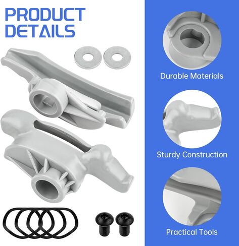 2 Pack Low Profile Nylon Mount/Demount Head Kit Fit for Coats Tire Machine Duck Head/Duck Bill, Replacement Part# TC184432/8184432, Manual Tire Changer Duck Head Kit, Grey in Kuwait