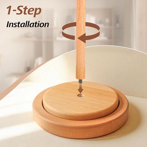 Ecoofor Yarn Holder for Crocheting and Knitting, Easy Install Wooden Yarn Spinner with Stable Base, Smooth Yarn Feeding Dispenser for Crochet & Knitting - Large in Kuwait