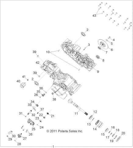 Polaris Ranger Left Hand Cover, Genuine OEM Part 3234945, Qty 1 in Kuwait