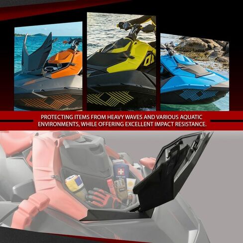 غطاء عاكس أمامي لصندوق تخزين البضائع العلوي Fit Sea-Doo Spark (2up)/ (3up) 2014-2022، TRIXX (2up) 2017-2022، TRIXX (3up) 2019-2022 295100865، 295100553، 295100864، 295100870 أسود in Kuwait