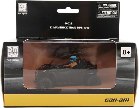 نماذج Diecast Masters BRP Bombardier بمقياس 1:32 طبق الأصل من Can-Am Maverick Trail DPS 1000 - أسود | البند 60028 in Kuwait