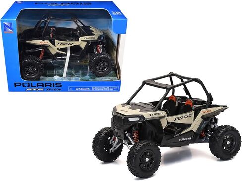 Diecast Model ATV Compatible for Polaris RZR XP 1000 Dune Buggy, Sand Metallic, 1/18 Scale NewRay 57593E in Kuwait