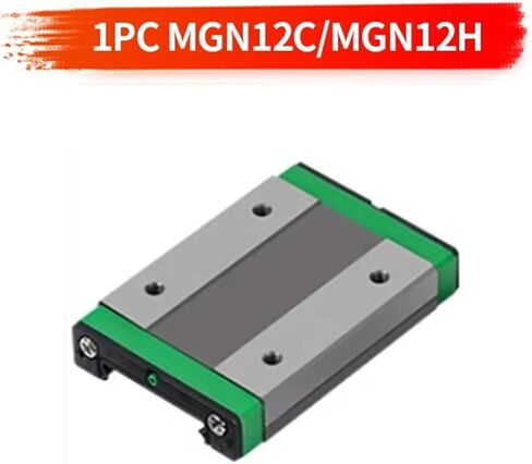 Small Slide Rail Miniature Linear Guide Rail Slider MGN12C/MGN12H 1Pcs(MGN12C) in Saudi Arabia