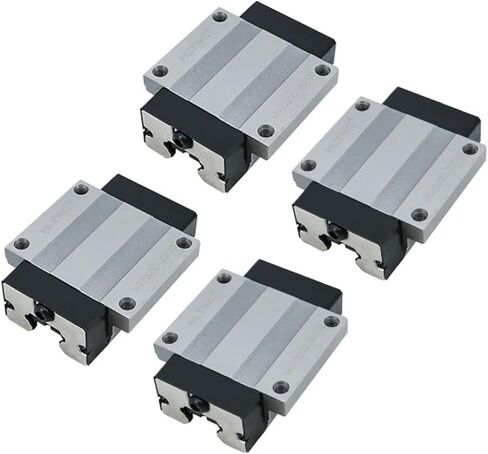 HGH25CA Square Carriages HGW25CC Flange Slider Block Fit 25mm HIWIN HGR25 Linear Guide Rail 4Pcs(HGH25CA) in Saudi Arabia