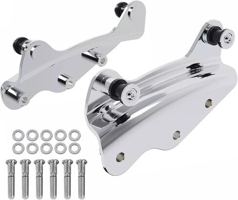 Replacement 4-Point Docking Hardware Kit, Chrome, Compatible with 2009-2013 Harley-Davidson Touring & Road Glide Models in Kuwait