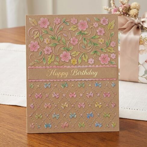 BOHUIZ 3D Plastic Embossing Folder Template, Texture Bow Flowers for Card Making DIY Scrapbooking Paper Handmade Crafts Scrapbooking Arts Supplies Scrapbook Decor in Kuwait