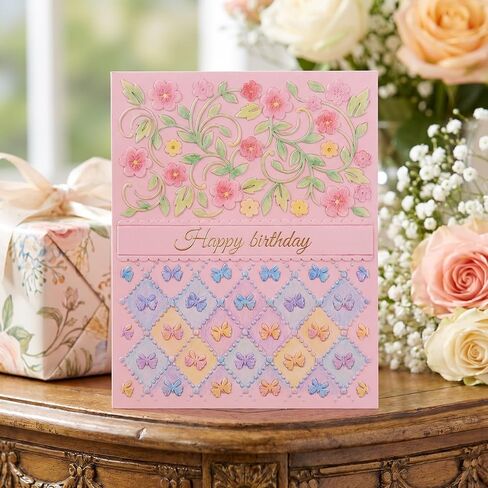 BOHUIZ 3D Plastic Embossing Folder Template, Texture Bow Flowers for Card Making DIY Scrapbooking Paper Handmade Crafts Scrapbooking Arts Supplies Scrapbook Decor in Kuwait