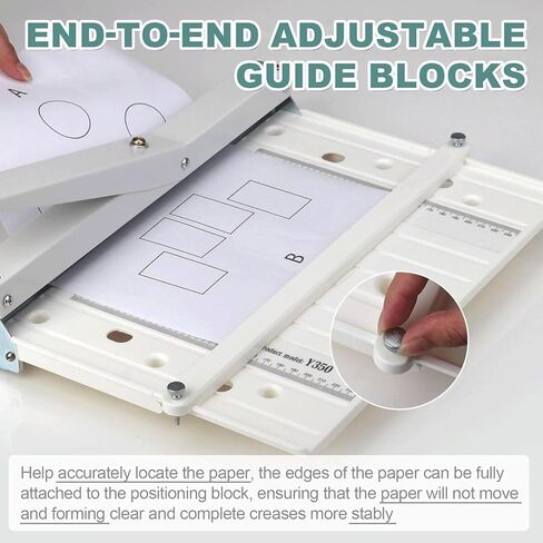 Duty Manual Creasing Machine with Extended Positioning Block & Clear Scale, Manual Crease Machine, A3/A4 Paper Scoring Folding Tool for Letter, Card Making and Commercial in Kuwait