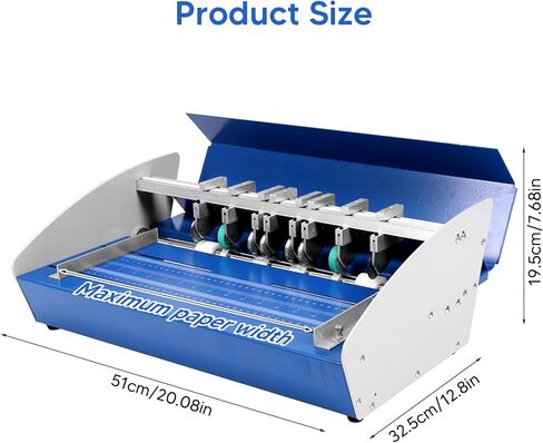 110V Electric Creasing Machine, 3-in-1 Creasing Machine with Scale Ruler, Heavy Duty Paper Creaser for Cards Invitations Photos Documents, 460mm in Saudi Arabia