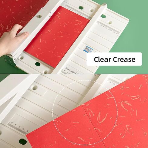 Manual Paper Creaser & Folding Machine, 350mm Card Scoring Tool for A4 & A3 Short Side, Portable Paper Bender for Greeting Cards in Kuwait