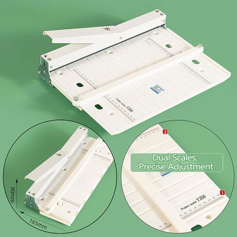 Manual Paper Creaser & Folding Machine, 350mm Card Scoring Tool for A4 & A3 Short Side, Portable Paper Bender for Greeting Cards in Kuwait