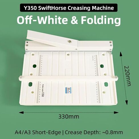 Manual Paper Creaser & Folding Machine, 350mm Card Scoring Tool for A4 & A3 Short Side, Portable Paper Bender for Greeting Cards in Kuwait