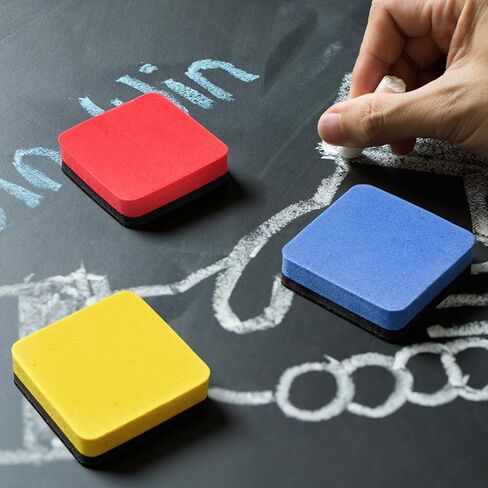 300 Pack Dry Erase Erasers Bulk Mini Magnetic Whiteboard Erasers Cube Square Dry Erase Eraser Chalkboard Cleaner Wiper for School Classroom Home and Office Supplies, 2 x 2inch (Colorful) in Kuwait
