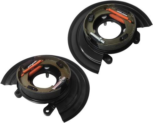 Rear Left & Right Loaded Parking Brake Backing Plate Assembly 926-270 926-271 for 1999 F250 for 1999-2004 F250 Super Duty for for 1999-2004 F350 Super Duty 2000-2005 Ford Excursion in Kuwait