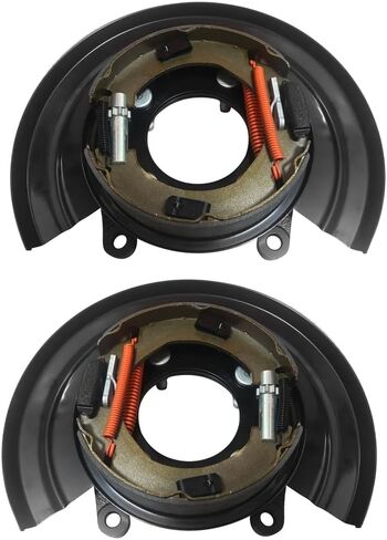Rear Left & Right Loaded Parking Brake Backing Plate Assembly 926-270 926-271 for 1999 F250 for 1999-2004 F250 Super Duty for for 1999-2004 F350 Super Duty 2000-2005 Ford Excursion in Kuwait