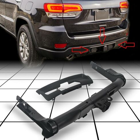 for Jeep for Grand Cherokee 2011-2020 Trailer Hitch Bezel Assembly Steel Rear Lower Black Powder-Coated 4-Towing Class 82212180AD GNT56214936 in Kuwait