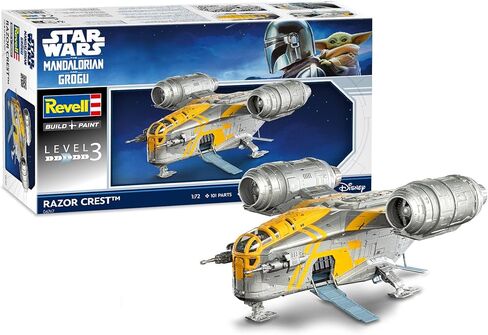 Revell 06747 Star Wars The Mandalorian and Grogu Movie: Razor Crest 1:72 Scale - Unbuilt/Unpainted Plastic Model Kit in Kuwait