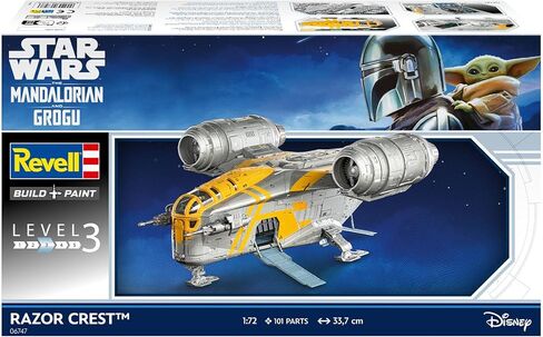 Revell 06747 Star Wars The Mandalorian and Grogu Movie: Razor Crest 1:72 Scale - Unbuilt/Unpainted Plastic Model Kit in Kuwait