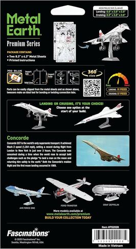Metal Earth Premium Series Concorde 3D Metal Model Kit Fascinations in Kuwait