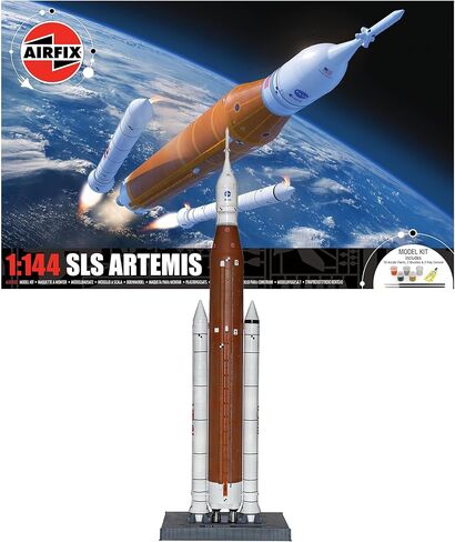 مجموعة Airfix Kit A50202 SLS Artemis، بلاستيك، لبناء مركبة فضائية للبالغين والأطفال من سن 8 سنوات، تتضمن نموذجًا بمقياس 1:144، وطلاءات أكريليك همبرول، وفرش وغراء بوليمر in Kuwait