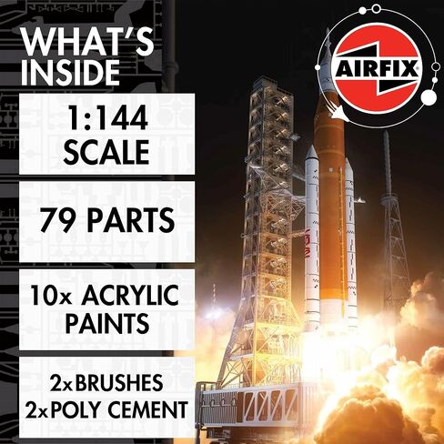 مجموعة Airfix Kit A50202 SLS Artemis، بلاستيك، لبناء مركبة فضائية للبالغين والأطفال من سن 8 سنوات، تتضمن نموذجًا بمقياس 1:144، وطلاءات أكريليك همبرول، وفرش وغراء بوليمر in Kuwait