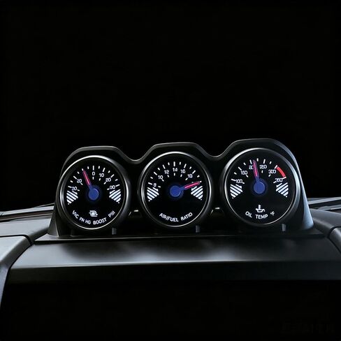Digital 3-Ring Instrument Cluster Gauge Panel for Ford F150 2015-2020, Oil Temp/Pressure/Boost Speedometer Cluster Replacement Car Digital Meter in Kuwait