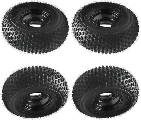 4-Pack 19x7-8 Go Kart & ATV Wheels with 8-Inch Tubeless Tires – 4-Bolt Rims for UTV, Quad, Drift Trike, Golf Cart, Lawn Mower, Garden Tractor, All-Terrain Off-Road in Kuwait