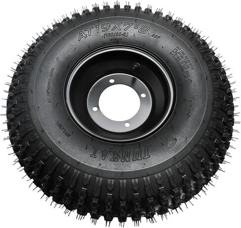 4-Pack 19x7-8 Go Kart & ATV Wheels with 8-Inch Tubeless Tires – 4-Bolt Rims for UTV, Quad, Drift Trike, Golf Cart, Lawn Mower, Garden Tractor, All-Terrain Off-Road in Kuwait