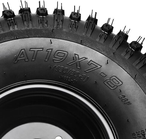 4-Pack 19x7-8 Go Kart & ATV Wheels with 8-Inch Tubeless Tires – 4-Bolt Rims for UTV, Quad, Drift Trike, Golf Cart, Lawn Mower, Garden Tractor, All-Terrain Off-Road in Kuwait
