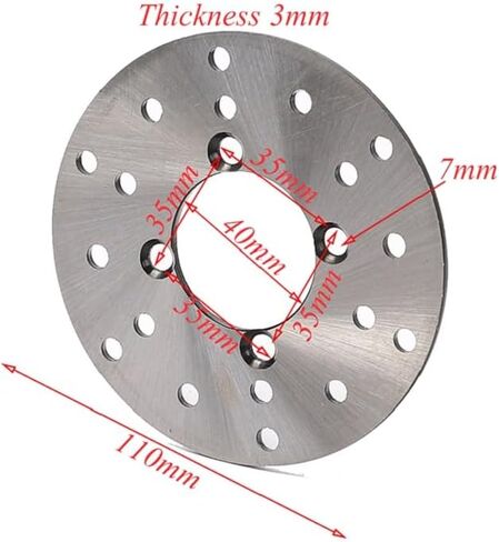 19x7-8 Go Kart Front Wheel & Tire Kit with 4-Stud Hub and Disc Brake Rotors – Heavy-Duty Tubeless Wheels for ATV, UTV, Quad, Buggy, Golf Cart, Drift Trike, Lawn Mower in Kuwait