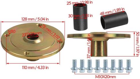 18x9.5-8 ATV & Go Kart Wheels with Tubeless Tires, 8-Inch Rims, 4-Stud Rear Axle Hubs for UTV, Quad, Golf Cart, Drift Trike, Buggy, Lawn Mower, Off-Road 2 Pack in Kuwait