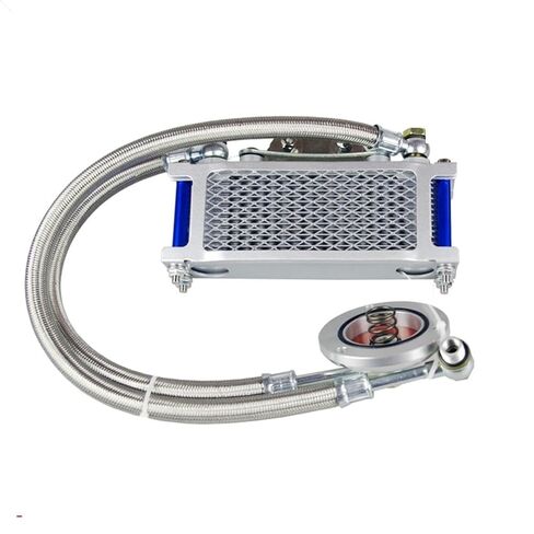 Radiator Oil Cooler Compatible for Suzuki GN125 GZ125 GSX125 EN125 125cc Motorcycle Chopper Bike Vintage Compatible for Yamaha(Red Radiator) in Kuwait