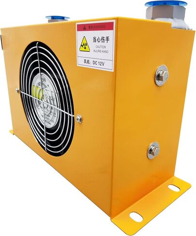 مبرد الهواء الهيدروليكي الألومنيوم AH0608T المبرد الهيدروليكي تبريد الهواء 60L / دقيقة مروحة تبريد الهواء آلة تبريد الزيت DC12V in Kuwait