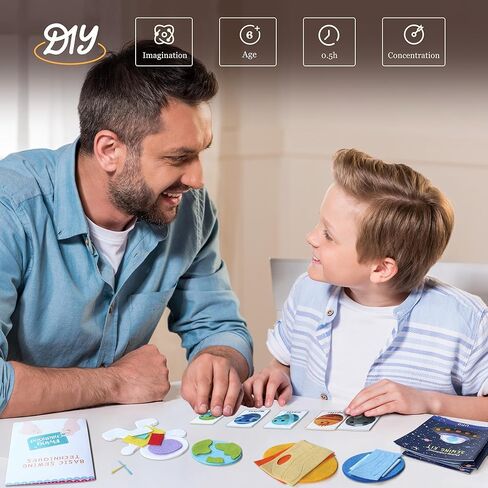 IROLEHOME مجموعة خياطة النظام الشمسي للأطفال الذين تتراوح أعمارهم بين 8 و12 عامًا، مجموعة فنون وحرف كوكب اللباد للمبتدئين، تعلم كيفية خياطة مجموعة الخياطة الأولى الخاصة بك in Kuwait