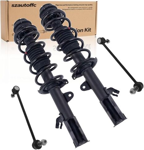 Front Loaded Complete Strut Spring Assembly Sway Bar 4pc Kit Compatible with Nissan in Kuwait